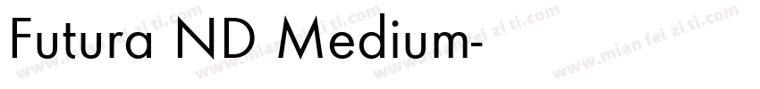Futura ND Medium字体转换